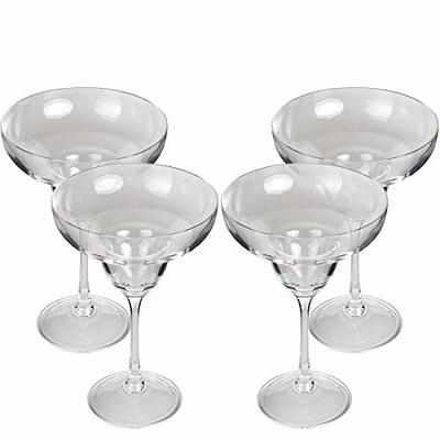 Lily's Home Unbreakable Acrylic Martini Glasses, Made of Shatterproof Plastic and Ideal for Indoor and Outdoor Use, Reusable, Crystal Clear (8.5 oz.