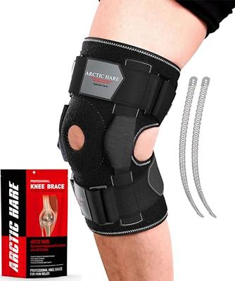  DR. BRACE ELITE Knee Brace with Side Stabilizers & Patella Gel  Pads for Maximum Knee Pain Support and fast recovery for men and  women-Please Check How To Size Video (Earth, X-Large) 