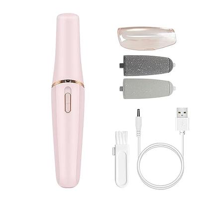 Electric Callus Remover - Rechargeable Foot File Callus Shaver Hard Skin Remover  Pedicure Tools with 3 Roller Heads, for Cracked Heels Calluses and Dead  Skin, 2 Speed, Battery Display (Pink) 