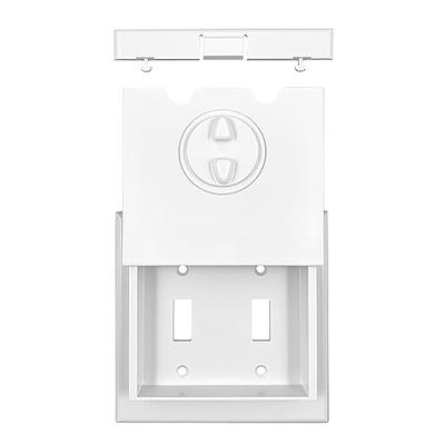 Child Be Safe Modern Rectangular Style Electrical Switch/Outlet Cover, Childproof Outlet Covers