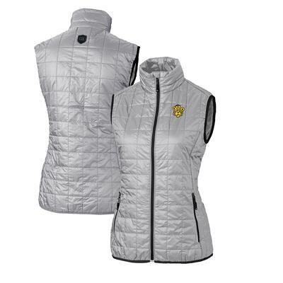 Women's Cutter & Buck Black Louisville Cardinals Eco Full-Zip Puffer Vest