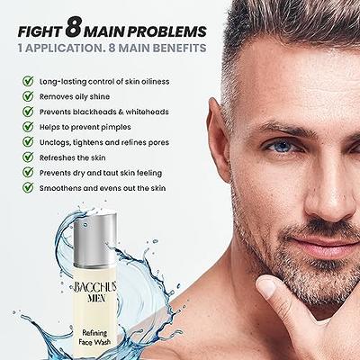 Bacchus Refining Face Wash for Men, Natural and Organic Rich