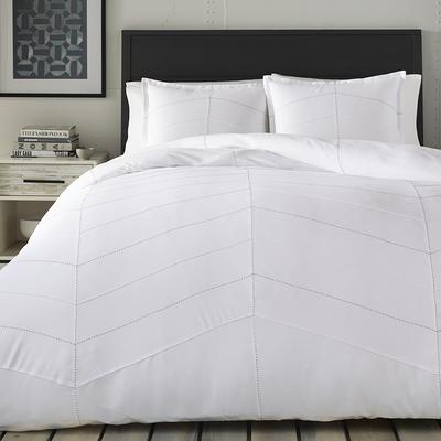 City Scene Zander Duvet Cover Set, White, King