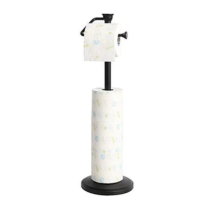 ROLABAM Heavy Weighted Toilet Paper Holder (with Reserve Function) Free  Standing Toilet Paper Holder Stand for Bathroom Total Height 24