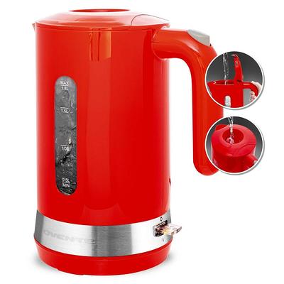 Ovente Portable Electric Kettle 1.7 Liter, Double Wall Insulated