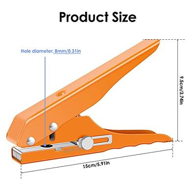 Stapler Style Slot Punch with Adjustable Centering Guide 