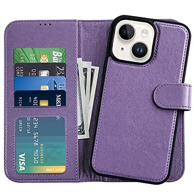 TECH CIRCLE for iPhone 14 Pro Max Case Wallet,RFID Blocking,Luxury PU  Leather Kickstand Flip Cases for Women Men,Card Holder Cash Slots,Magnetic