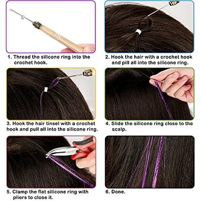 GrennMauler Hair Tinsel Kit (48 Inch, 20 Colors, 4800 strands