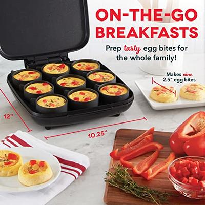 Egg Bite Maker with Silicone Molds for Breakfast Sandwiches 