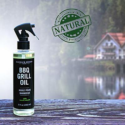  CARON & DOUCET - BBQ Grill Cleaner Oil, 100% Plant-Based &  Vegan, Best for Cleaning Barbeque Grills & Grates, Use with Wooden  Scrapers, Brushes, Accessories & Tools