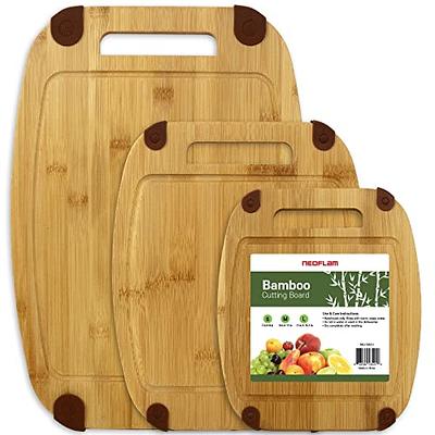 Royal Craft Wood Luxury Wood Cutting Board For Kitchen - Chopping Board  W/Juice Groove & Easy Grip Handle - Organic Wooden Cutting Boards For Meat,  Cheese, Fruits & Vegetables (Set Of 2)