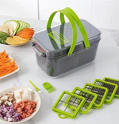 Vegetable Chopper, 22Pcs Multifunctional Food Chopper, Professional Onion  Chopper, Fruit Cutter with 13 Stainless Steel Blades, Kitchen Supplies for