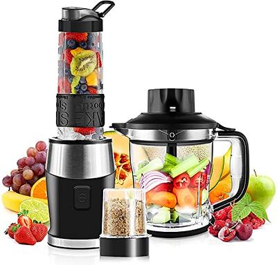 KOIOS 900W Countertop Blenders for Shakes and Smoothies, Protein Drinks  Baby Food Nuts Spices, Grinder for Beans, 11 Pcs Personal Blender with  6-edge