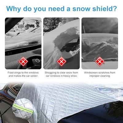 Dickno Windshield Cover for Snow, 90.6'' x 57.9'' Thickened Weatherproof Front  Windshield Protector with Side Mirror Covers, Universal Winter Windshield  Cover for Ice, Frost, Snow - Yahoo Shopping