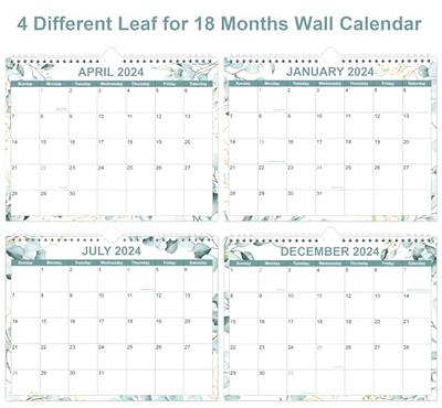 2024-2025 Wall Calendar - Jul. 2024 - Dec. 2025 18 Months Wall