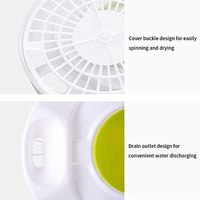 Kitexpert Salad Spinner Large 5.28 Qt, Manual Lettuce Spinner for Veggie  Prepping and Fruit Washing, Vegetable Dryer Spinner with Built-in Draining