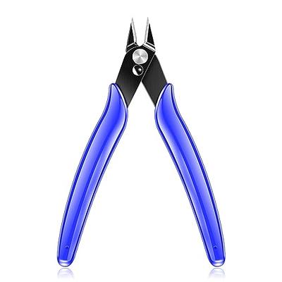 HOUSERAN 5 inch Wire Cutters, 5 Pack Diagonal Cutters, Side