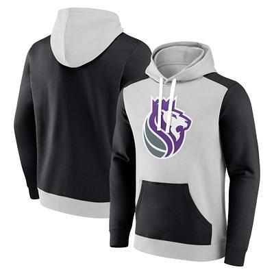 Men's Fanatics Branded Heathered Gray/Purple Minnesota Vikings By Design  Raglan Pullover Hoodie