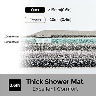 Nonslip Bathtub Shower Mat Extra Soft Eco Friendly 30x17 Inches