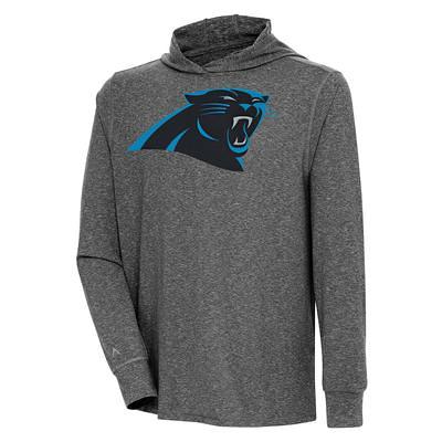 Men's Carolina Panthers Starter Black/White Halftime Long Sleeve T-Shirt