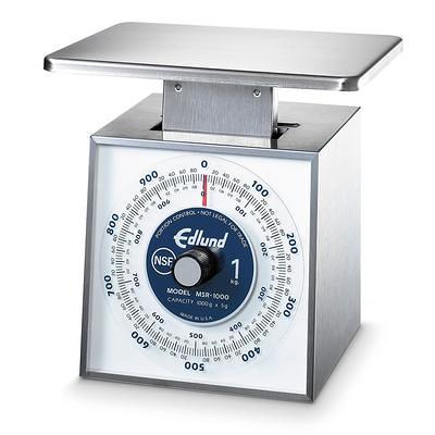 Winco SCAL-D22 22 lb Digital Portion Control Scale - 6 Square Platform, Stainless Steel