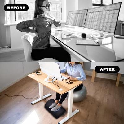 Foot Rest for Under Desk at Work, Footrest with Warm Feet Pocket,  Adjustable Desk Footrest for Office Chair & Gaming Chair,Ergonomic Footrest  Pillow