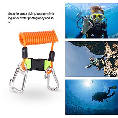 SALALIS Diving Lanyard, Retractable Diving Lanyard Spring Coil Rope Diving  Buckle Tools for Scuba Diving, Outdoor Climbing, Underwater Photography  (Orange) - Yahoo Shopping