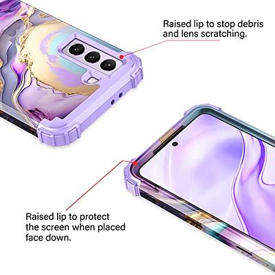 Casetego for Galaxy S20 FE 5G Case,Heavy Duty Shockproof Protection Hard  Plastic Bumper +Soft Silicone Rubber Protective Cover,Blue/Purple