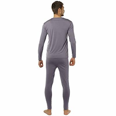 Men's Thermal Underwear Set, Microfiber Soft Fleece Lined Long Johns,  Winter Warm Base Layer Top & Bottom Winter Cold Weather 