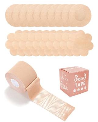 Xl Breast Lift Tape For Large Breasts, Breathable Chest Support Tape