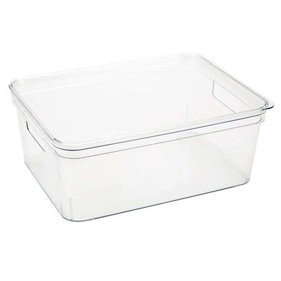 Simplify Large Vinto Plastic Storage Box with Lid in Ivory