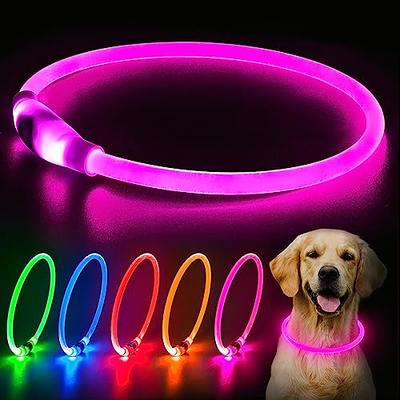  Clearance LED Dog Collar USB Rechargeable Bright