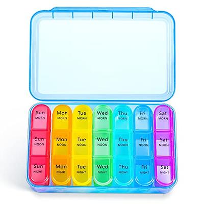 Yewltvep Pill Bottle Organizer Medicine Organizer Box Travel