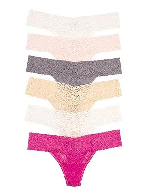 SHARICCA Women No Show Seamless Underwear Thong Invisible Soft Panties  Multi Pack