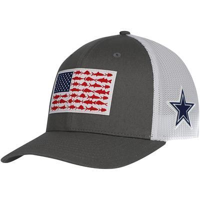 Columbia Sportswear Men's Dallas Cowboys PFG Mesh Fish Flag Ball Cap