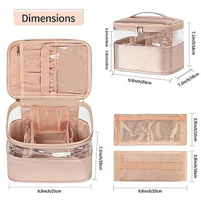 OCHEAL Large Makeup Bag, Makeup Bag Organizer Cosmetic Bags for Women  Travel Toiletry Bag Make Up Bag with Divider and Handle for Cosmetics  Toiletries