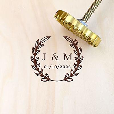 Custom Logo Branding Iron for Wood, Personalized Branding Iron Heat Stamp  Making Kit,Custom Wood Burning Stamp Heating for Leather Wood Paper Cake