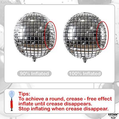 22 inch Disco Ball Balloons - Pack of 12, Disco Party Decorations