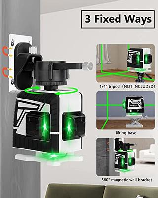 Laser Level, SHAWTY Bright Green Beam Cross Line with Self Leveling, Laser  Level Line Tool with Vertical and Horizontal Line, 360° Magnetic Pivoting