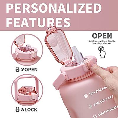 ST-YIBEN 128oz Large Motivational Water Bottle with Time Marker,Leakproof &  BPA Free 1/One Gallon Big Pink Water Bottle with Straw & Handle Tritan Water  Jug for Women Men to Fitness,Gym,Sports - Yahoo