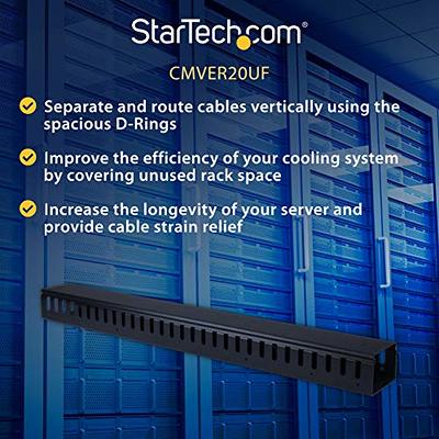 StarTech.com Vertical Wire Duct Raceway Cable Management Ducts - (CMVER20UF)