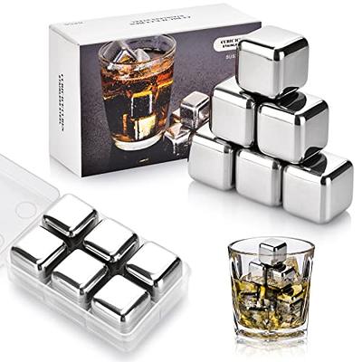 Reusable Ice Cube with Lid and Bin, Plastic Ice Cubes Round for Drinks BPA  Free, Refreezable Ice Balls for Whiskey, Vodka, Coffee, Beer or Wine 