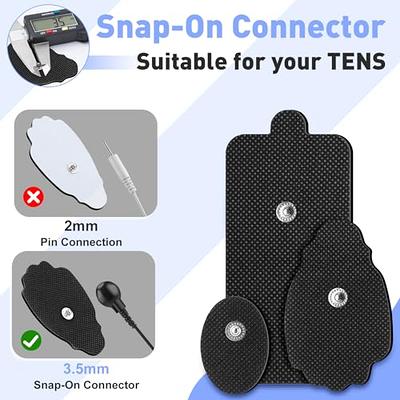 DONECO Electrodes Pads - 2 Square TENS Unit - Snap On Pads 24 Pcs