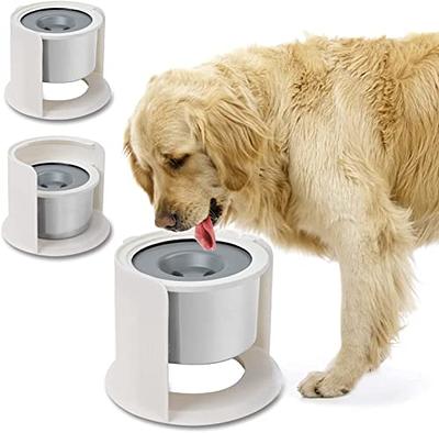  STP Empire Dog Water Bowl for Messy Drinkers 30oz & Dog Slow  Feeder Bowl - Dog Water Bowl No Spill - No Drip Dog Water Bowl - No Splash  Dog