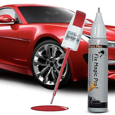 Ouzorp Car Touch Up Paint Black Fill Pen Scratch Repair Two-In-One