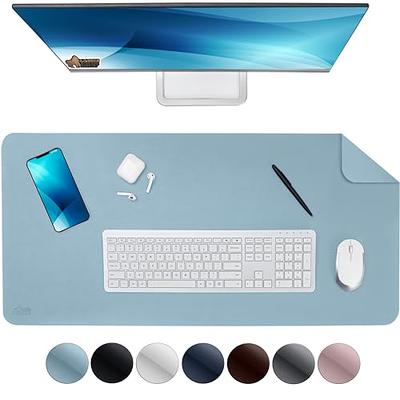 17x48 Multifunctional Desk Pad Clear PVC Plastic Glass Blotter Mat Cover for Office Home for Computer Laptop Keyboard Pads Standing Desk Protector