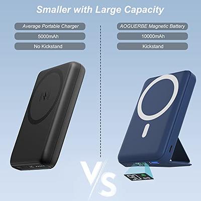 iWALK Magnetic Slim Portable Charger,5000mAh 18W Wireless Power  Bank Battery Pack with LED Display and Comfortable Grip Only Compatible  with iPhone 15/15 Pro/15 Pro Max/14/13/12 Series,Black : Cell Phones &  Accessories