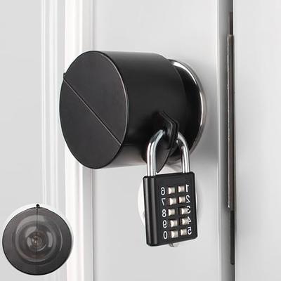 TEMEILI Door Knob Lock Cover ，Without Drilling Doorknob Lock，from Outside  Prevents Turning of Door Knob and Access to Keyhole,for Apartment  Evictions,Childproof &Dementia Patients(Black with Lock - Yahoo Shopping