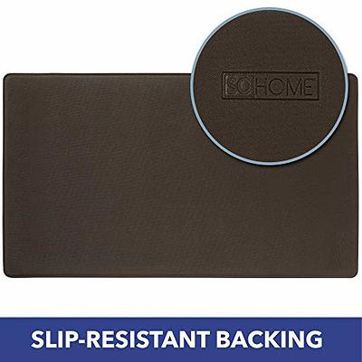 COSY HOMEER Soft Kitchen Rugs [2 PCS] for in Front of Sink Super Absorbent  Kitchen Floor Mats and Mats 20x30 Inch/20X48 Non-Skid Kitchen Mat Standing  Mat Washable,Polyester,Dark Grey - Yahoo Shopping