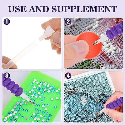117Pcs 5D DIY Diamond Painting Tools and Accessories Kits with Diamond  Embroidery Box and Multiple Sizes Painting Pens for Adults to Make Art Craft